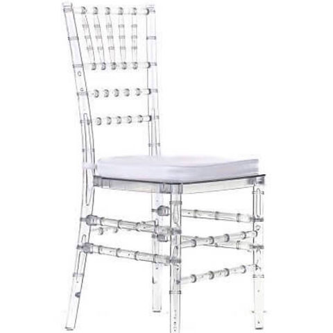 clear chiavari chair with padding
